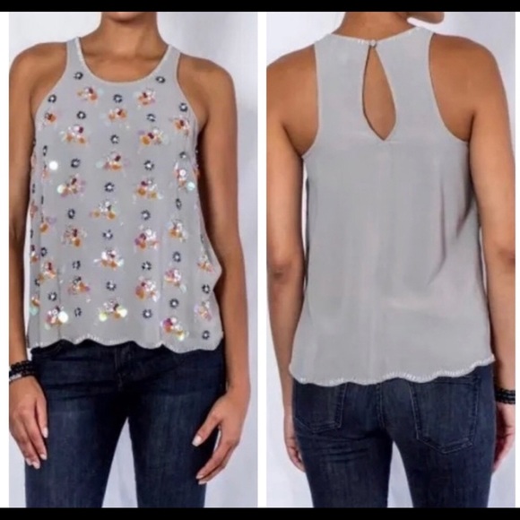 Madison Marcus Tops - Madison Marcus sequin beaded embellished tank